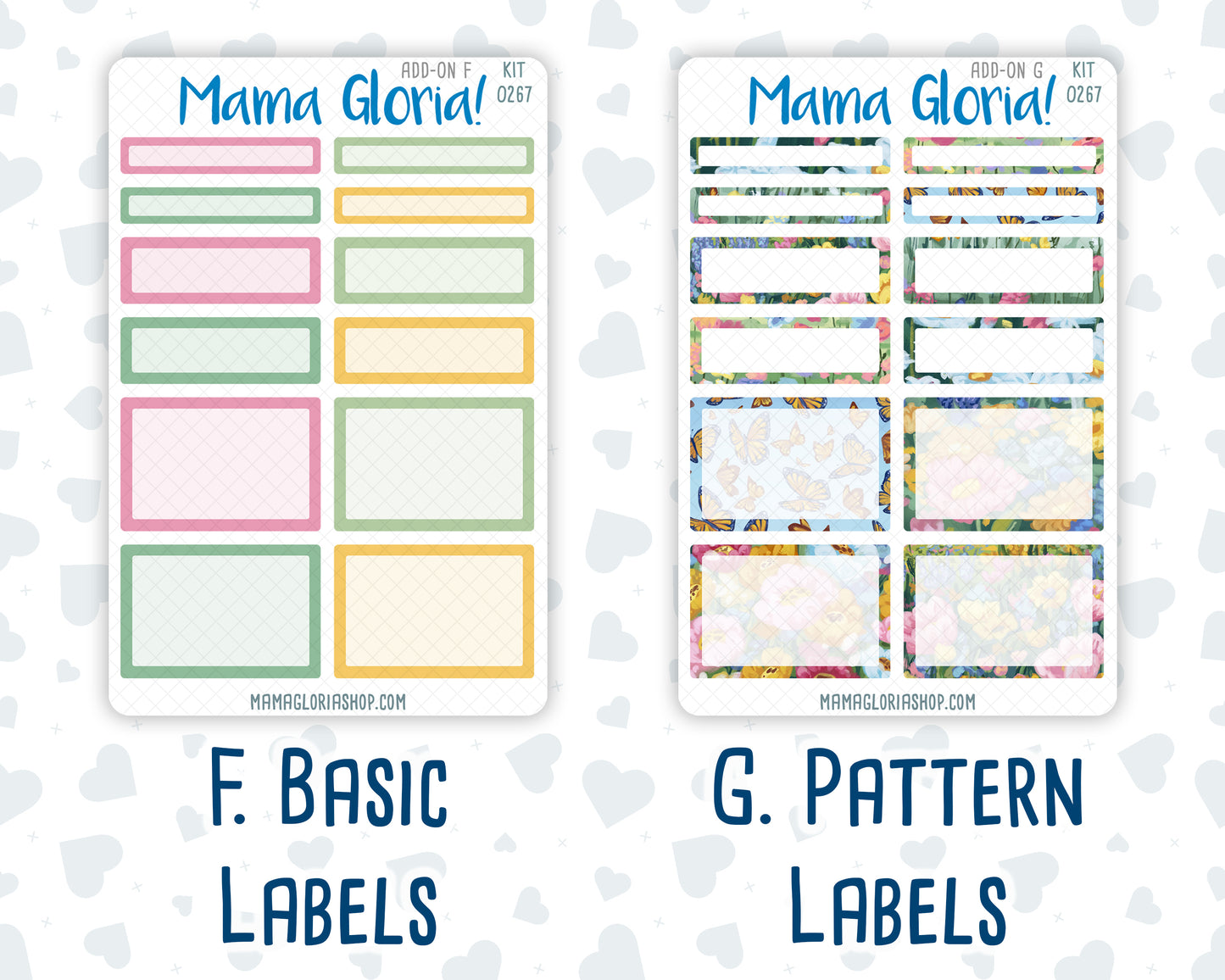 Kit 0267 - Add Ons - May - Flowers For Mama - Planner Stickers
