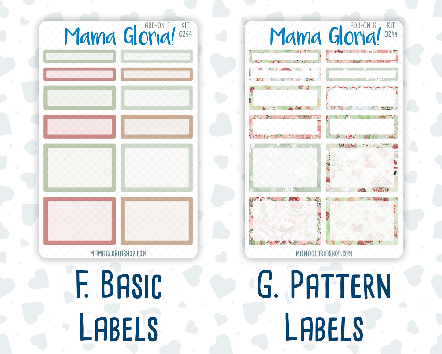 Kit 0244 - Add Ons - December - Santas Village - Planner Stickers