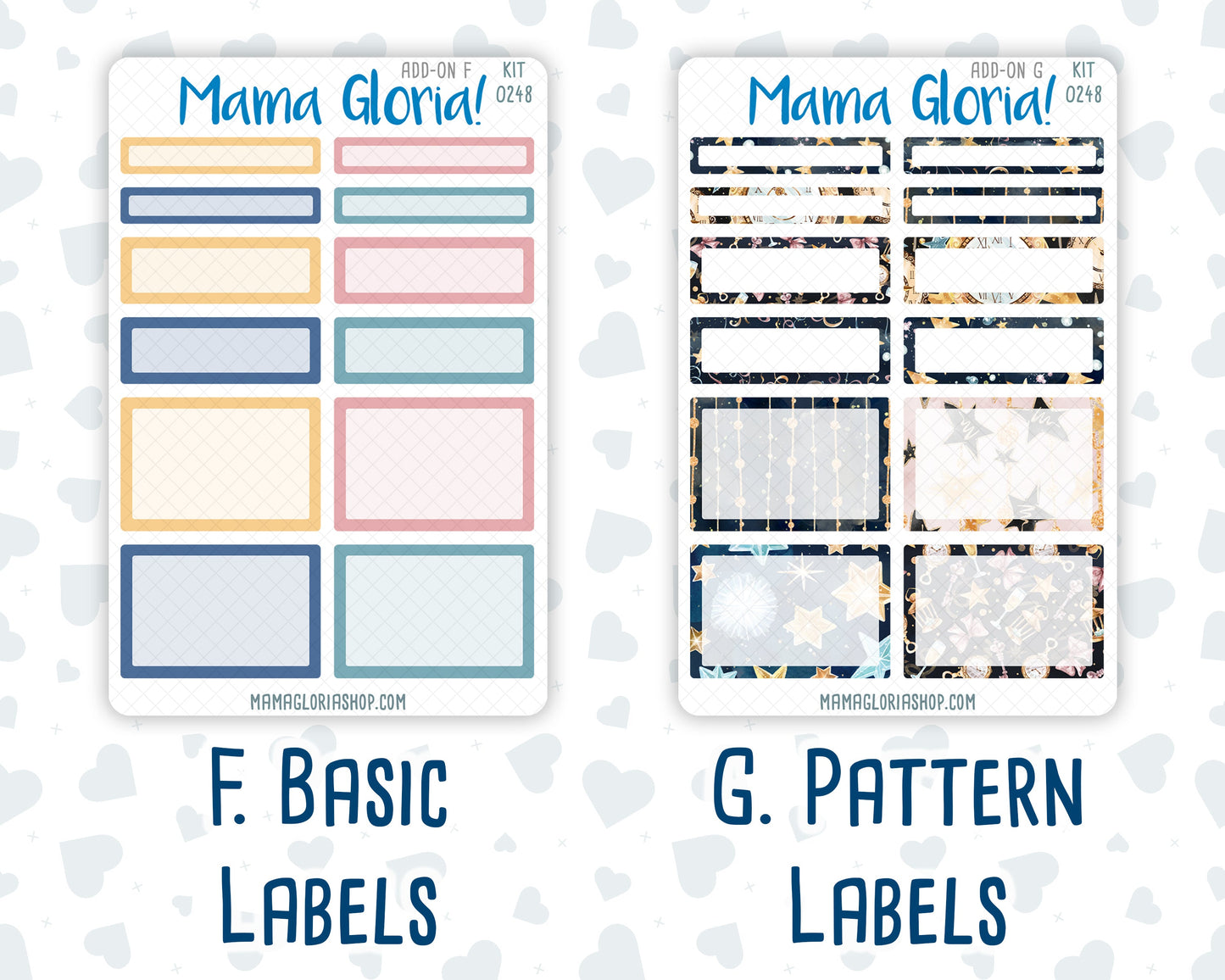 Kit 0248 - Add Ons - January - Midnight Countdown - Planner Stickers