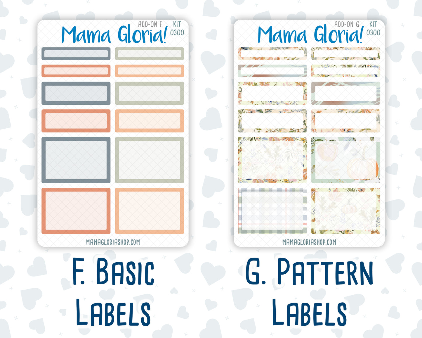 Kit 0300 - Add Ons - October - Autumn Stroll - Planner Stickers