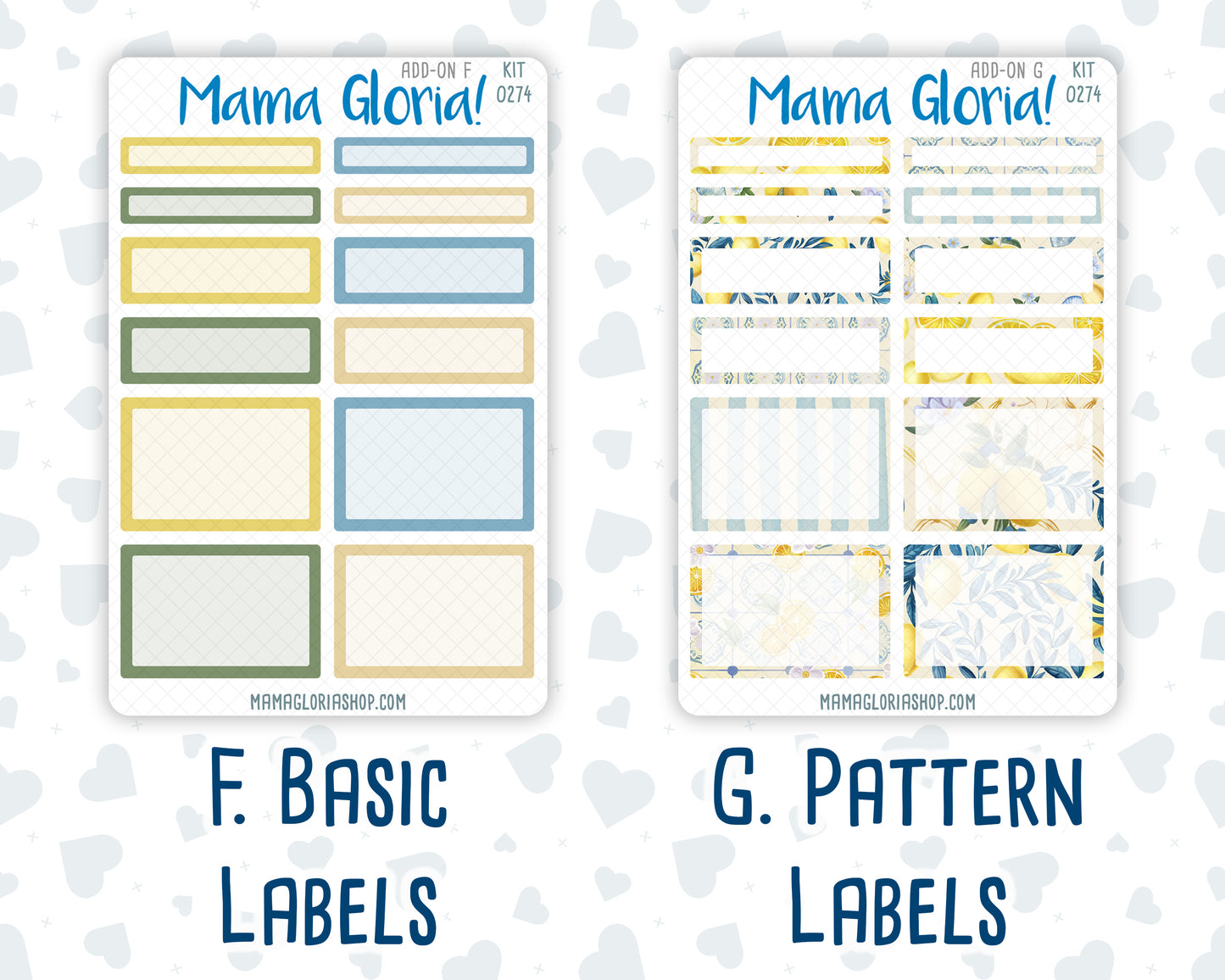 Kit 0274 - Add Ons - July - Sunny Lemon Shore - Planner Stickers