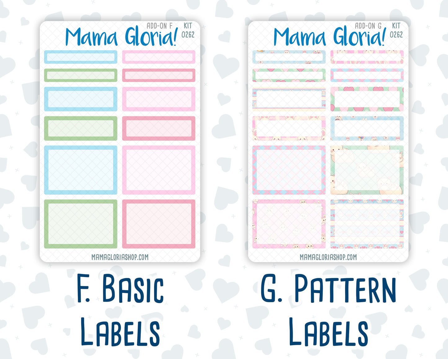 Kit 0262 - Add Ons - April - Spring Puffs - Planner Stickers