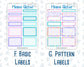 Kit 0230 - Add Ons - August - School Daze - Planner Stickers