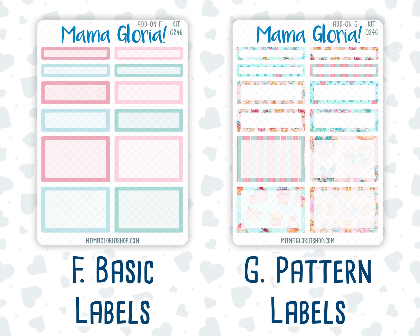 Kit 0246 - Add Ons - December - Gingerbread Sweets - Planner Stickers