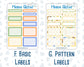 Kit 0229 - Add Ons - August - Golden Faces - Planner Stickers