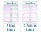 Kit 0263 - Add Ons - April - Lavender Drift - Planner Stickers