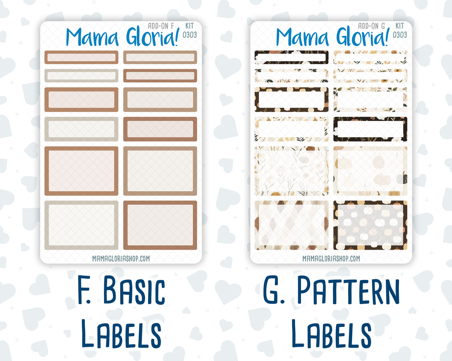 Kit 0303 - Add Ons - November - Into The Woods - Planner Stickers