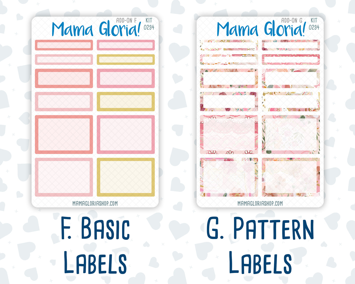 Kit 0294 - Add Ons - September - Rosy Reveria - Planner Stickers
