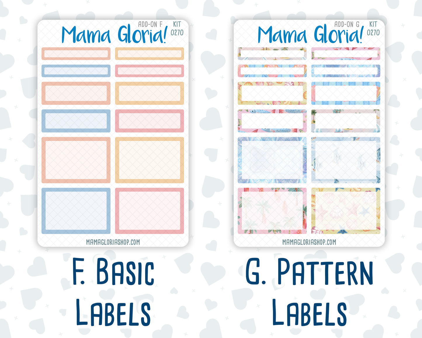 Kit 0270 - Add Ons - June - Beachside Bliss - Planner Stickers