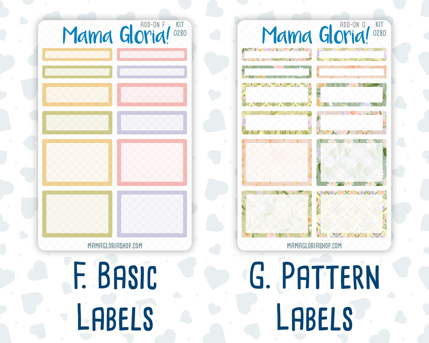 Kit 0280 - Add Ons - Half Past Six In August - Planner Stickers