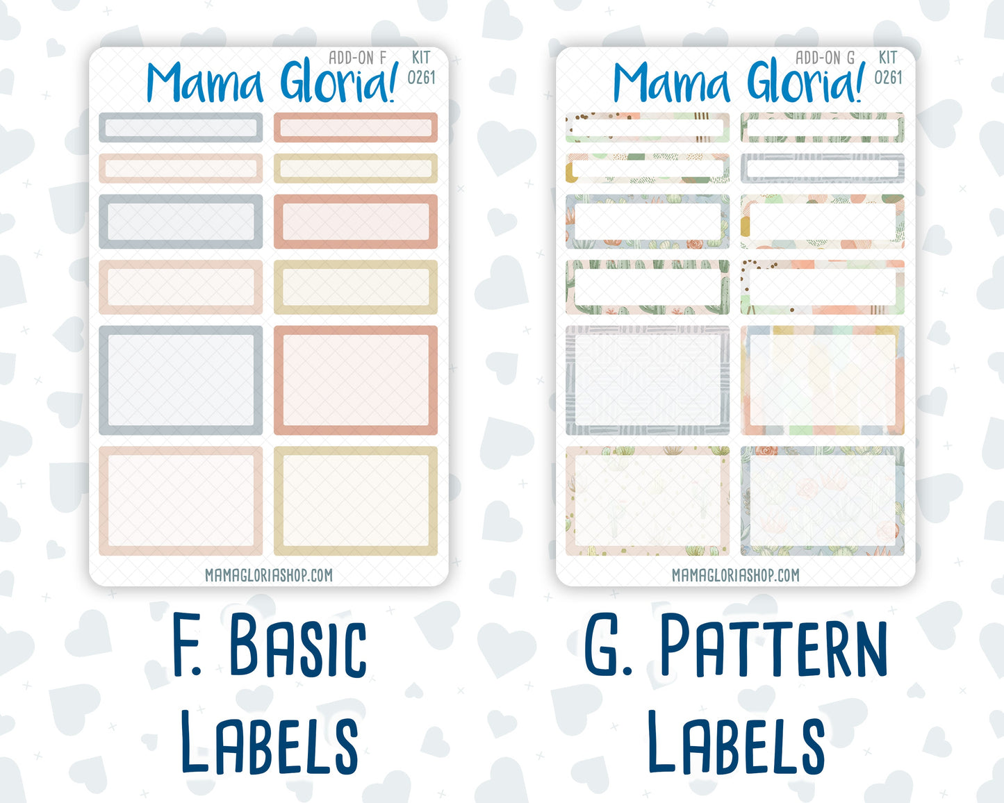 Kit 0261 - Add Ons - April - Llama Spring - Planner Stickers