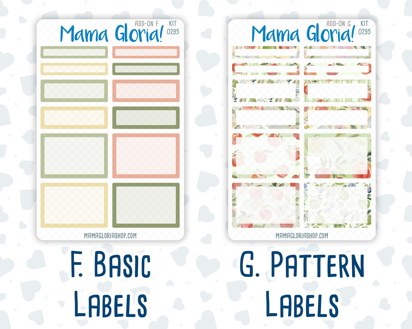 Kit 0295 - Add Ons - September - Apple Harvest - Planner Stickers