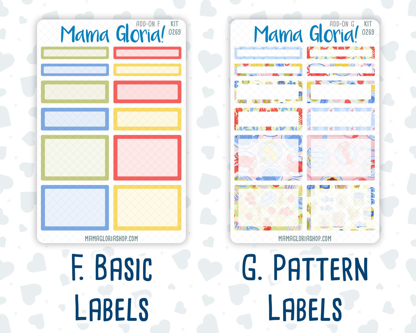 Kit 0269 - Add Ons - June - Dolce Mare - Planner Stickers