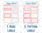 Kit 0254 - Add Ons - February - Valentine Village - Planner Stickers