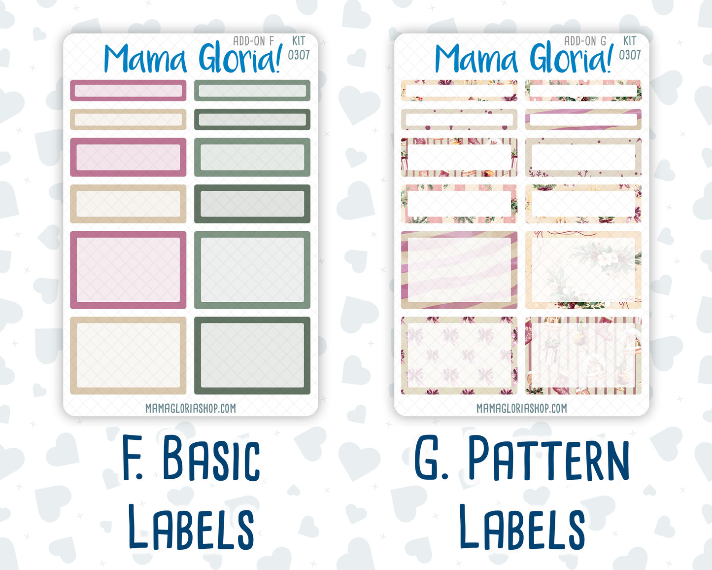 Kit 0307 - Add Ons - December - Velvet Hearth - Planner Stickers