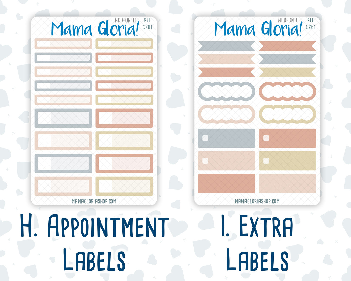 Kit 0261 - Add Ons - April - Llama Spring - Planner Stickers