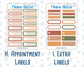 Kit 0298 - Add Ons - October - Velvet Bloom - Planner Stickers
