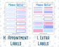 Kit 0252 - Add Ons - February - Tokyo Candy Cloud - Planner Stickers