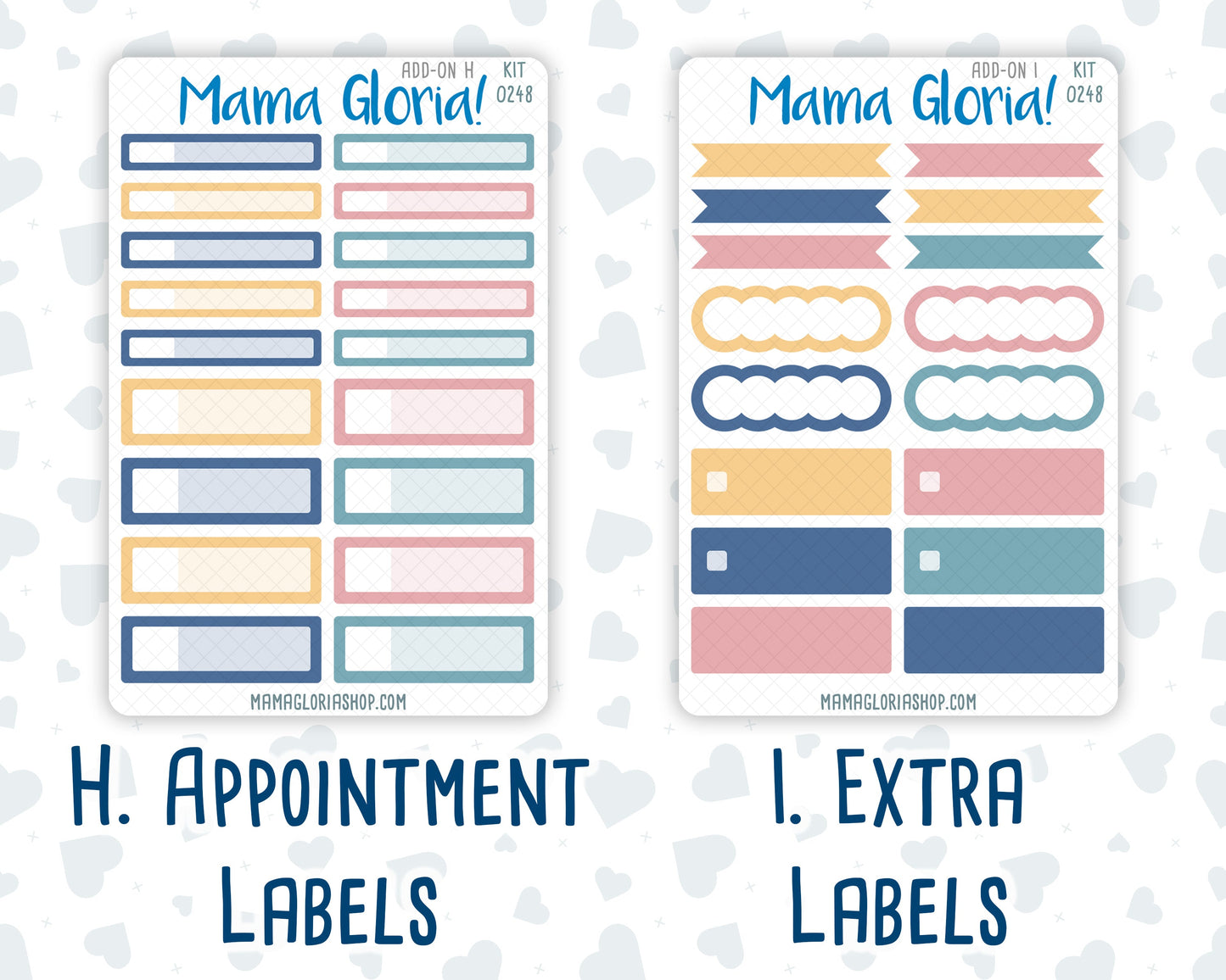 Kit 0248 - Add Ons - January - Midnight Countdown - Planner Stickers