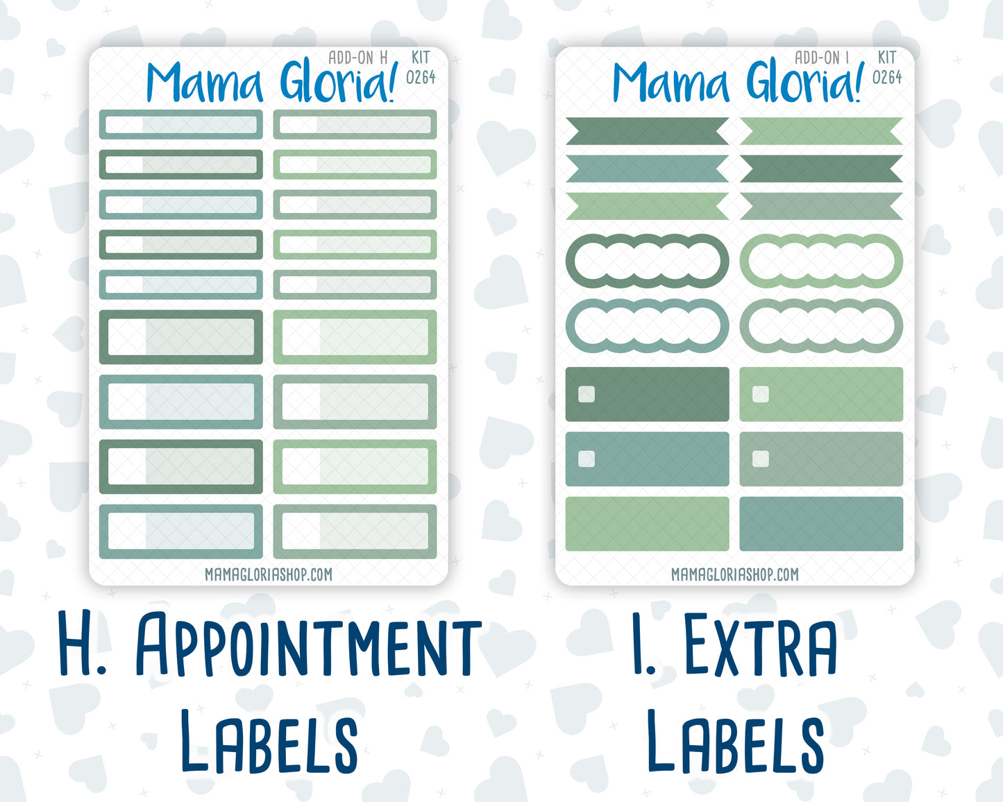Kit 0264 - Add Ons - May - Spring Walk - Planner Stickers
