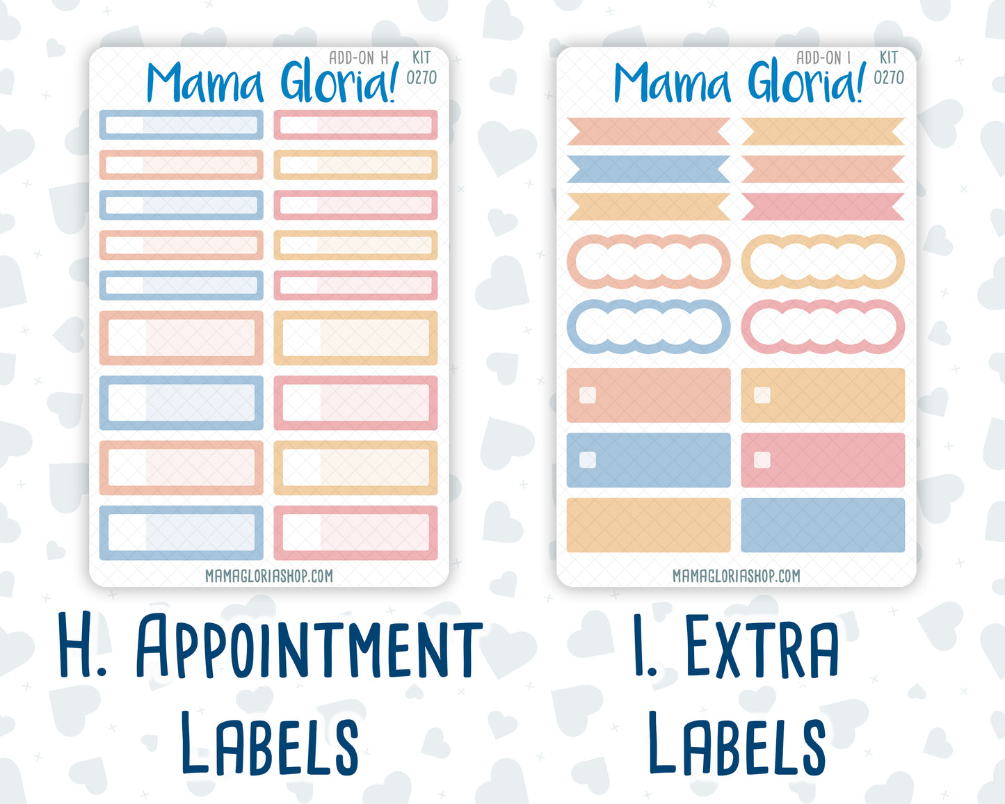 Kit 0270 - Add Ons - June - Beachside Bliss - Planner Stickers