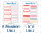 Kit 0254 - Add Ons - February - Valentine Village - Planner Stickers