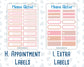 Kit 0297 - Add Ons - October - Pink Spell - Planner Stickers
