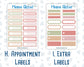 Kit 0308 - Add Ons - December - Knit & Holly - Planner Stickers