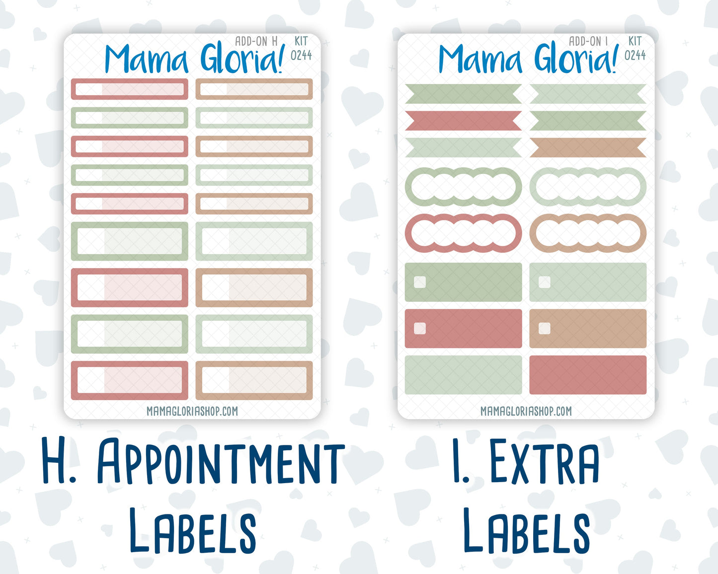 Kit 0244 - Add Ons - December - Santas Village - Planner Stickers