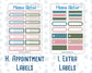 Kit 0275 - Add Ons - July - Tropical Safari Blush - Planner Stickers