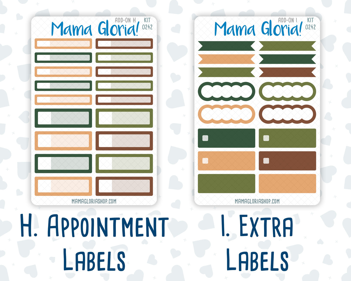 Kit 0242 - Add Ons - November - Cottage Autumn - Planner Stickers