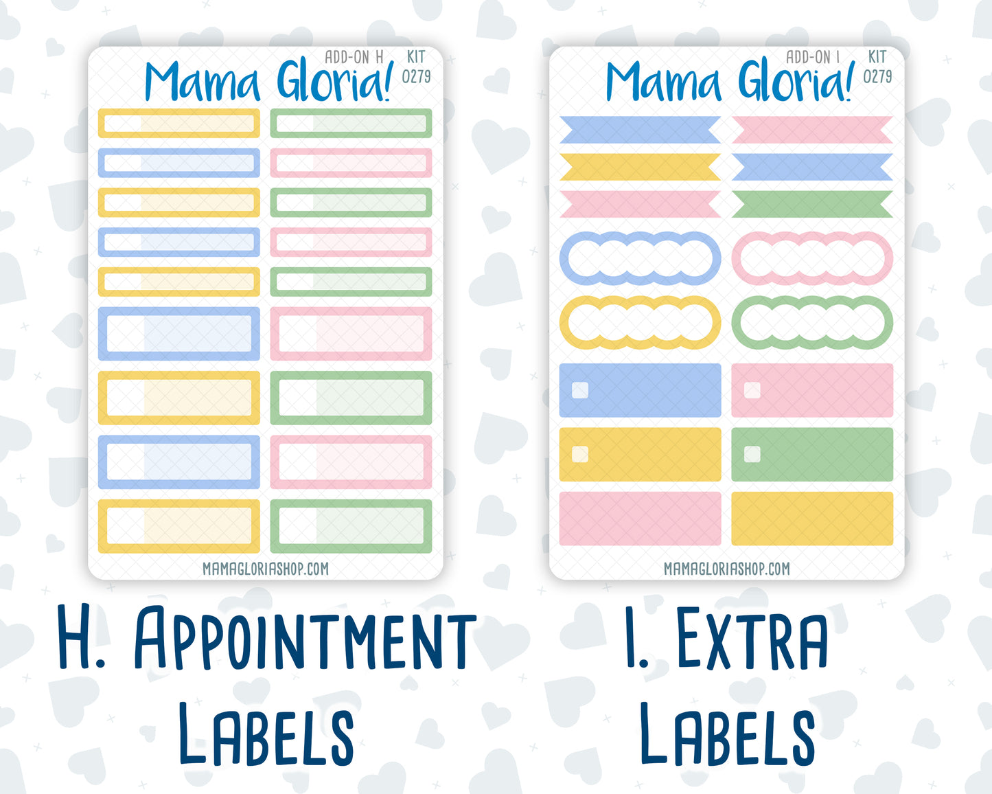 Kit 0279 - Add Ons - August - Not Ready For School - Planner Stickers