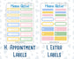 Kit 0279 - Add Ons - August - Not Ready For School - Planner Stickers