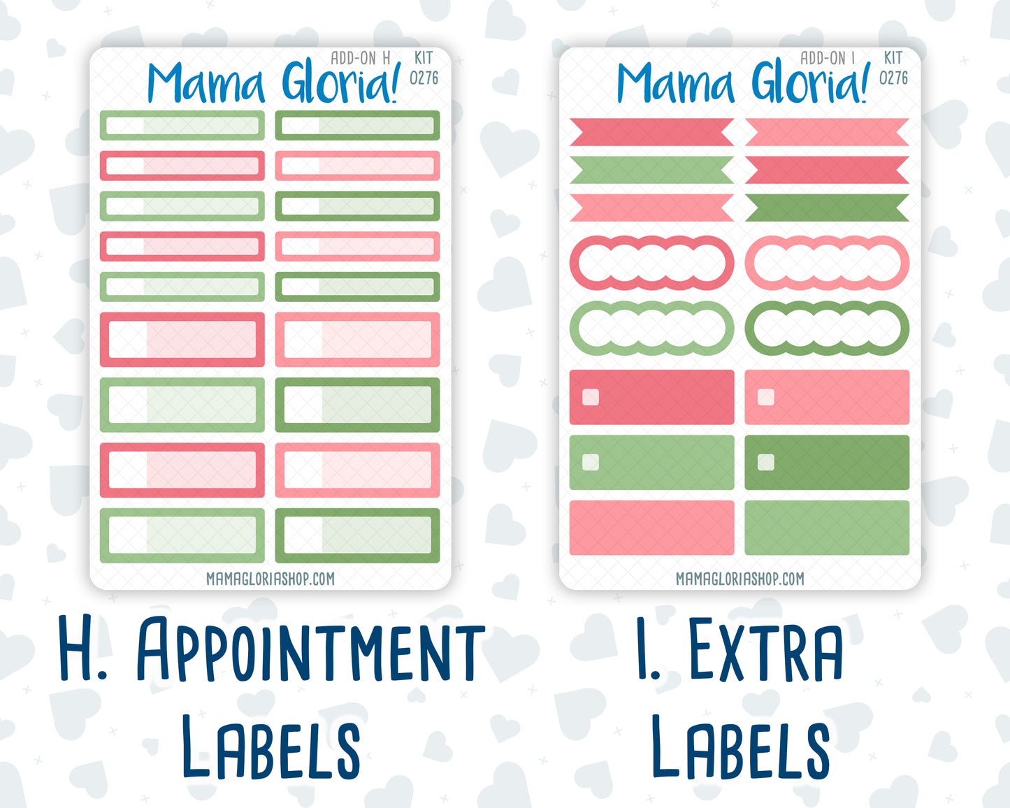 Kit 0276 - Add Ons - July - Melon Crush - Planner Stickers