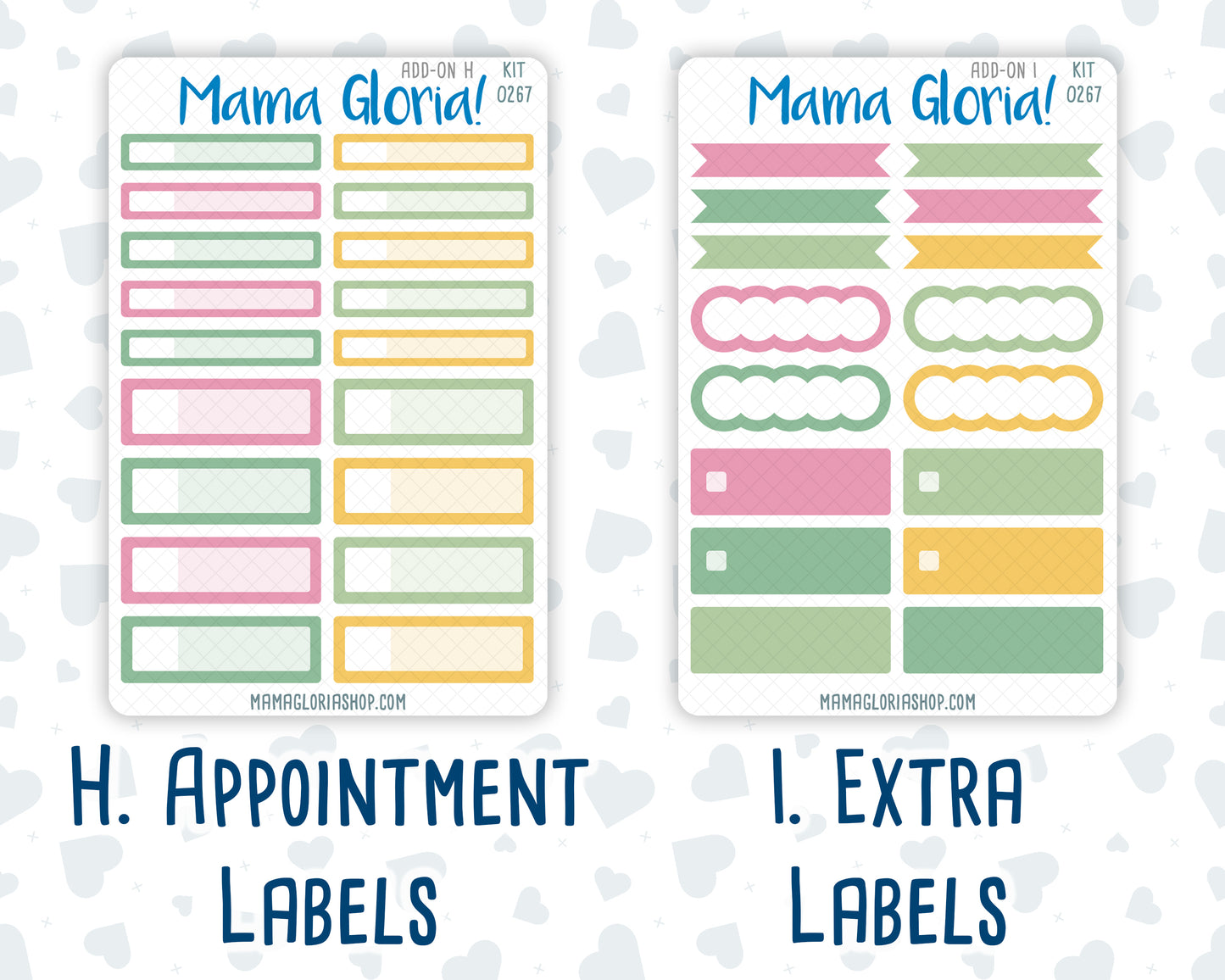 Kit 0267 - Add Ons - May - Flowers For Mama - Planner Stickers