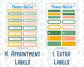 Kit 0226 - Add Ons - July - Tropical Whimsy - Planner Stickers