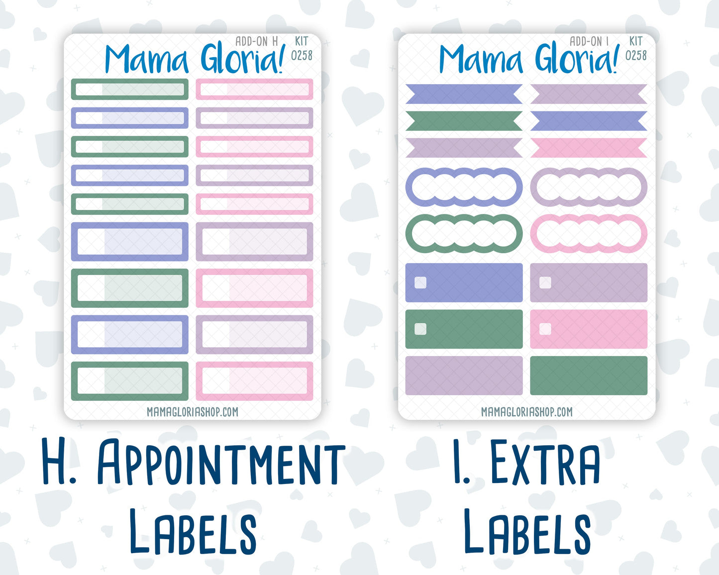 Kit 0258 - Add Ons - March - Plant Therapy - Planner Stickers