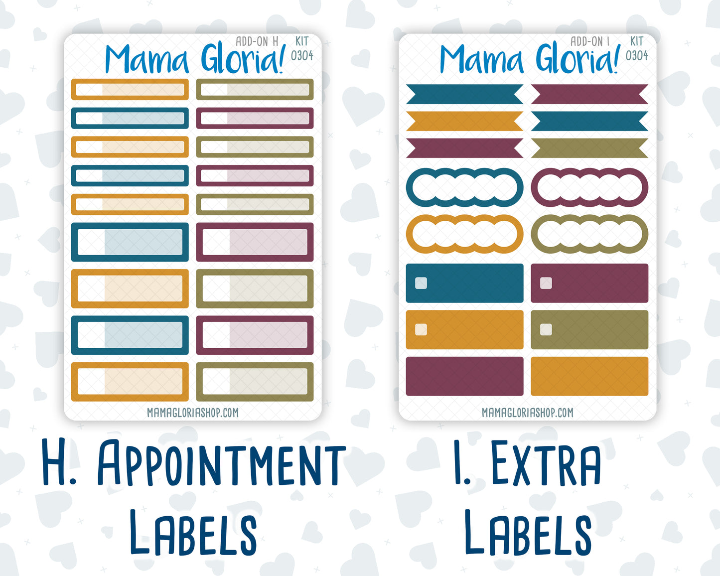 Kit 0304 - Add Ons - November - Autumn In Bloom - Planner Stickers