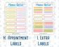 Kit 0280 - Add Ons - Half Past Six In August - Planner Stickers