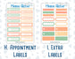 Kit 0278 - Add Ons - August - Oops, All Peaches - Planner Stickers