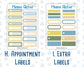 Kit 0274 - Add Ons - July - Sunny Lemon Shore - Planner Stickers