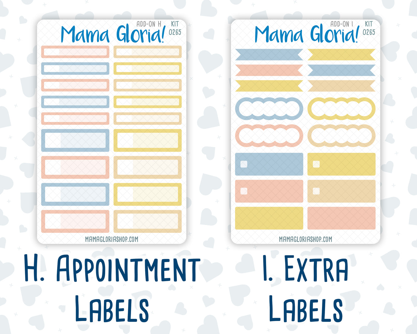 Kit 0265 - Add Ons - May - Honeybee Sky - Planner Stickers
