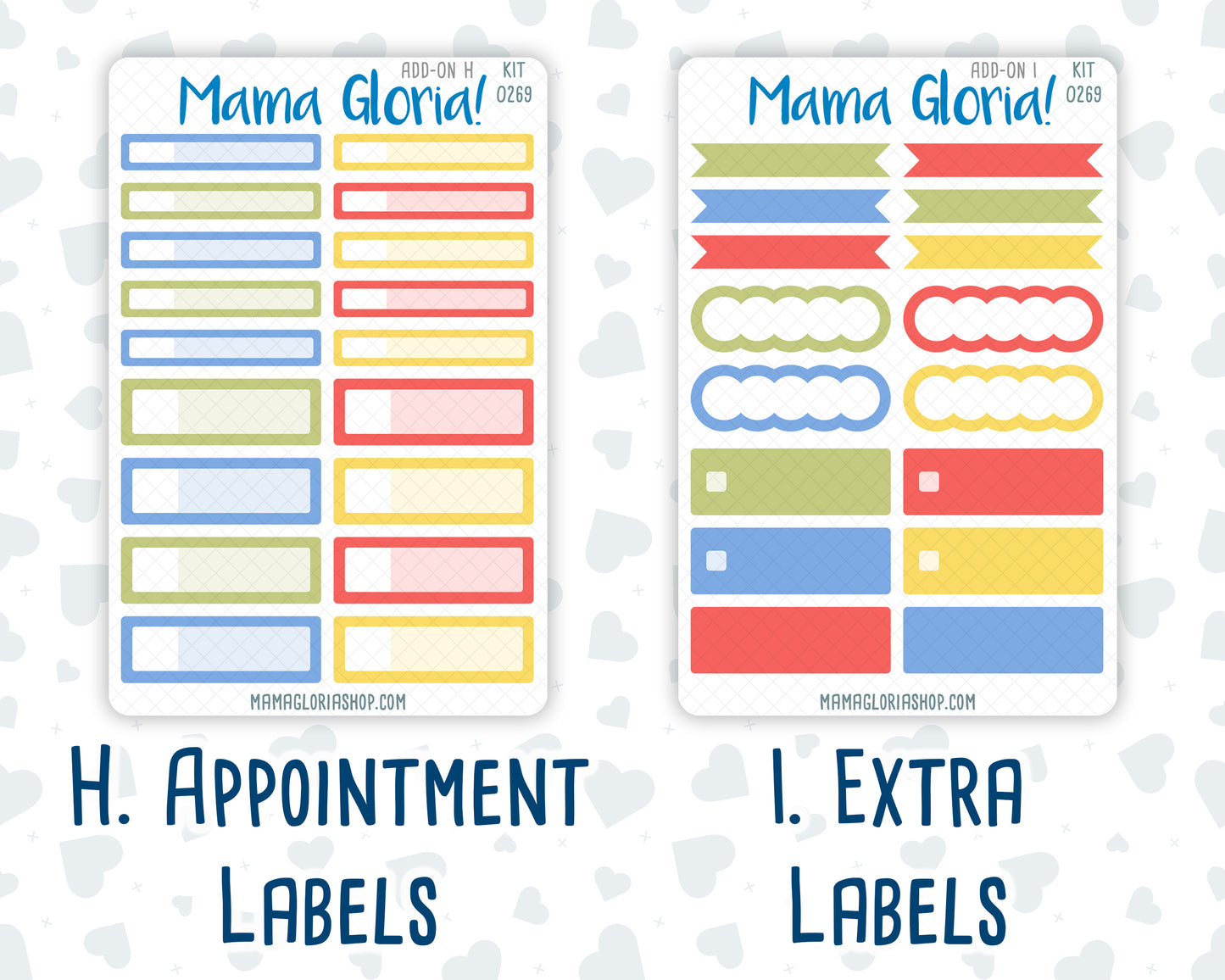 Kit 0269 - Add Ons - June - Dolce Mare - Planner Stickers