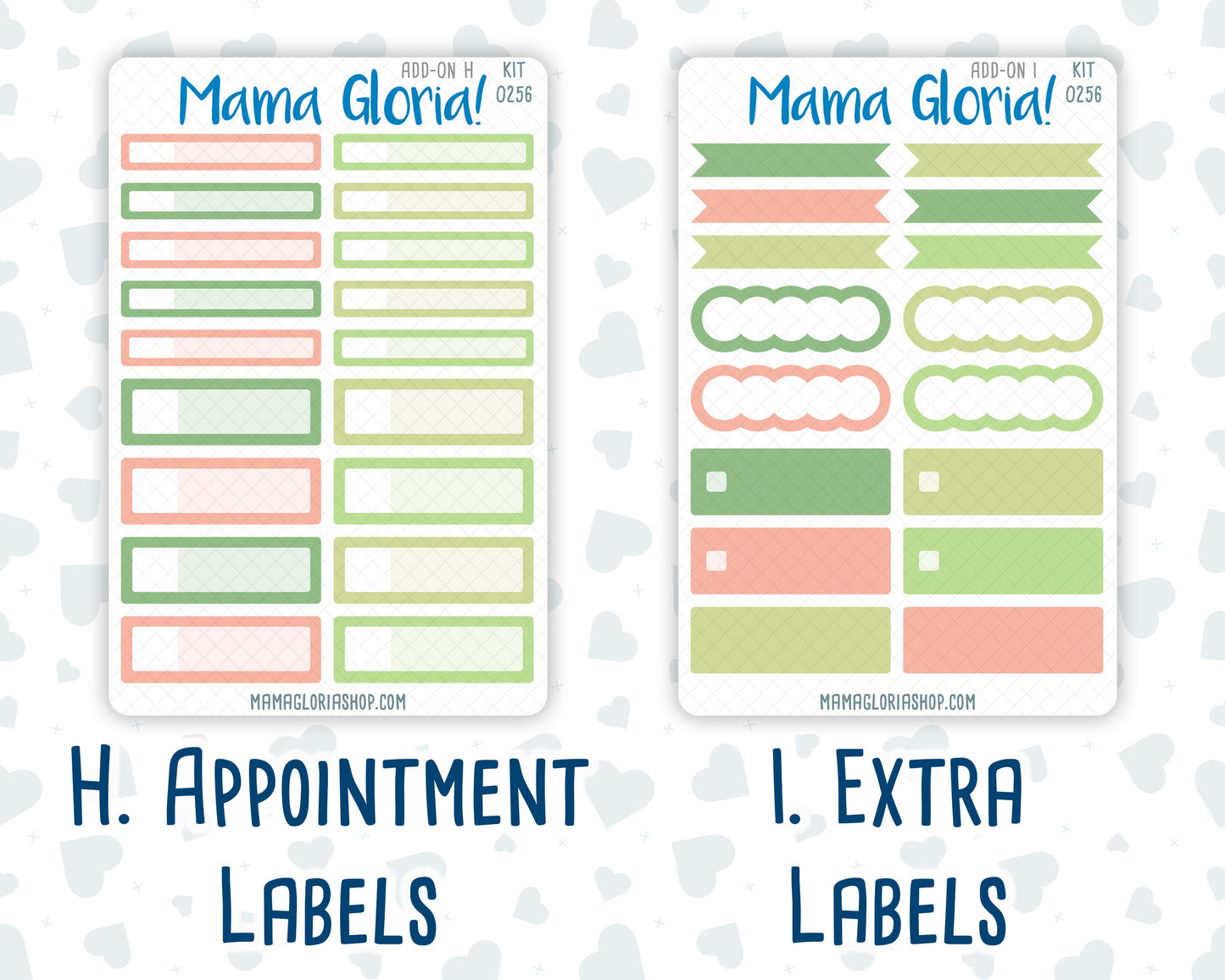 Kit 0256 - Add Ons - March - Froggy Luck - Planner Stickers