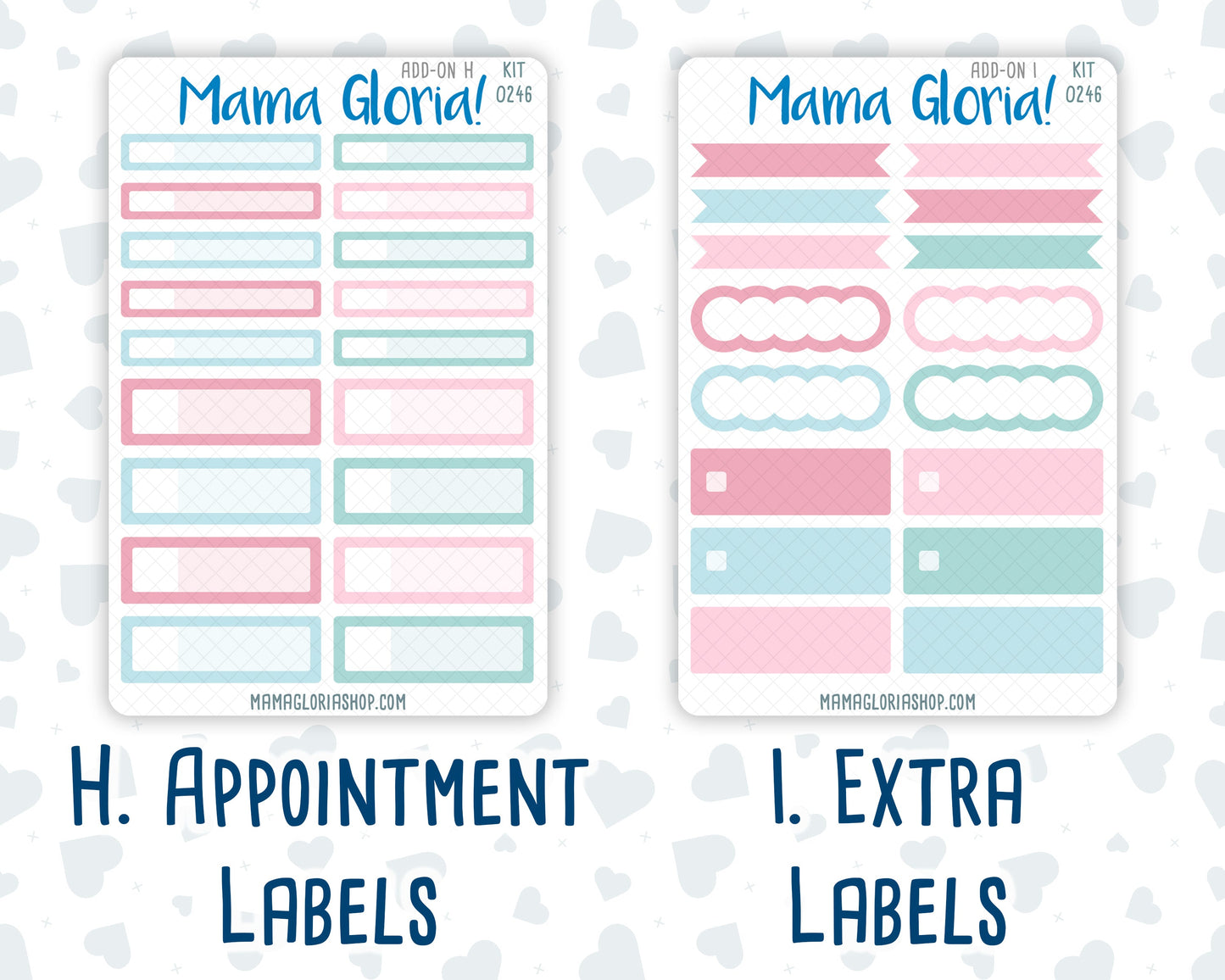 Kit 0246 - Add Ons - December - Gingerbread Sweets - Planner Stickers