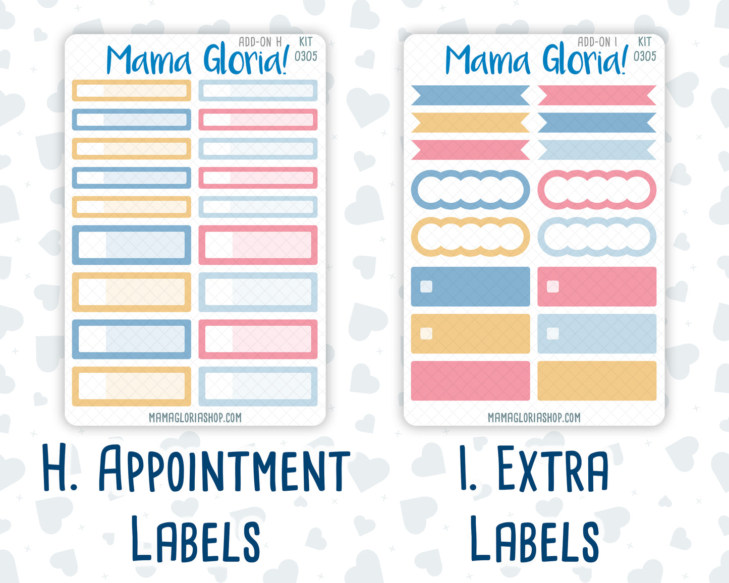 Kit 0305 - Add Ons - December - Sugarplum Parade - Planner Stickers