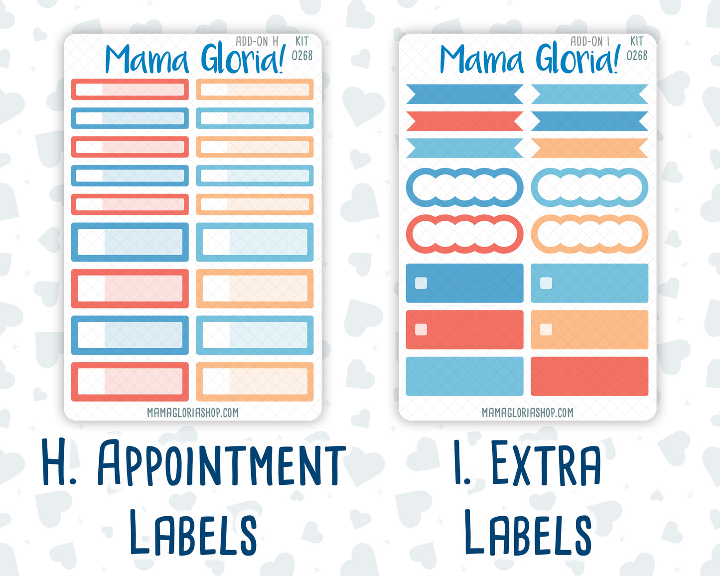 Kit 0268 - Add Ons - June - Sea Sweeties - Planner Stickers