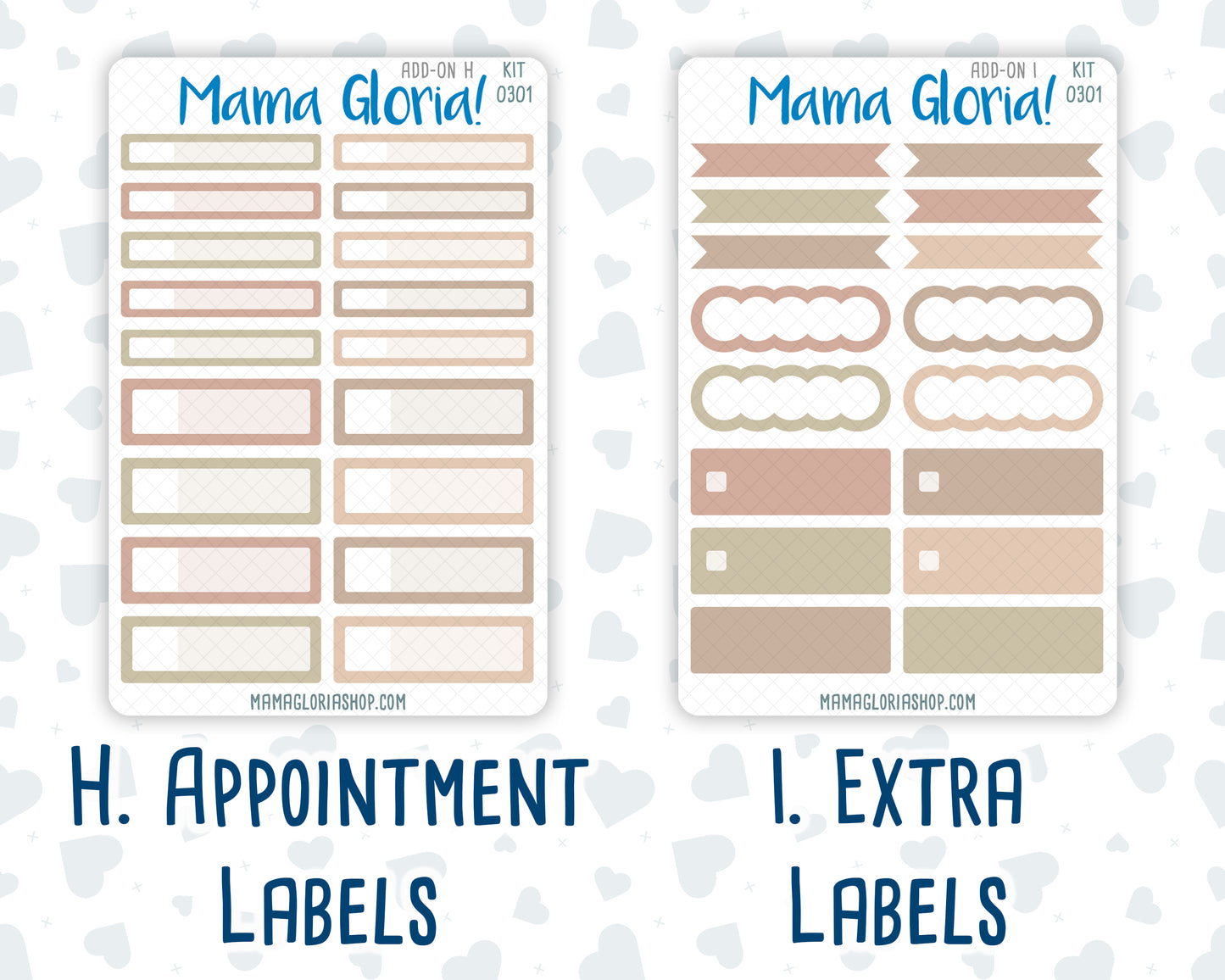 Kit 0301 - Add Ons - November - Sunday Comfort - Planner Stickers
