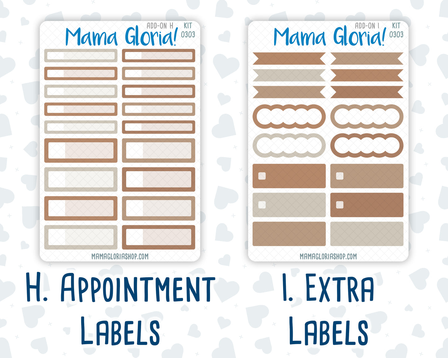 Kit 0303 - Add Ons - November - Into The Woods - Planner Stickers