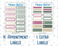Kit 0307 - Add Ons - December - Velvet Hearth - Planner Stickers